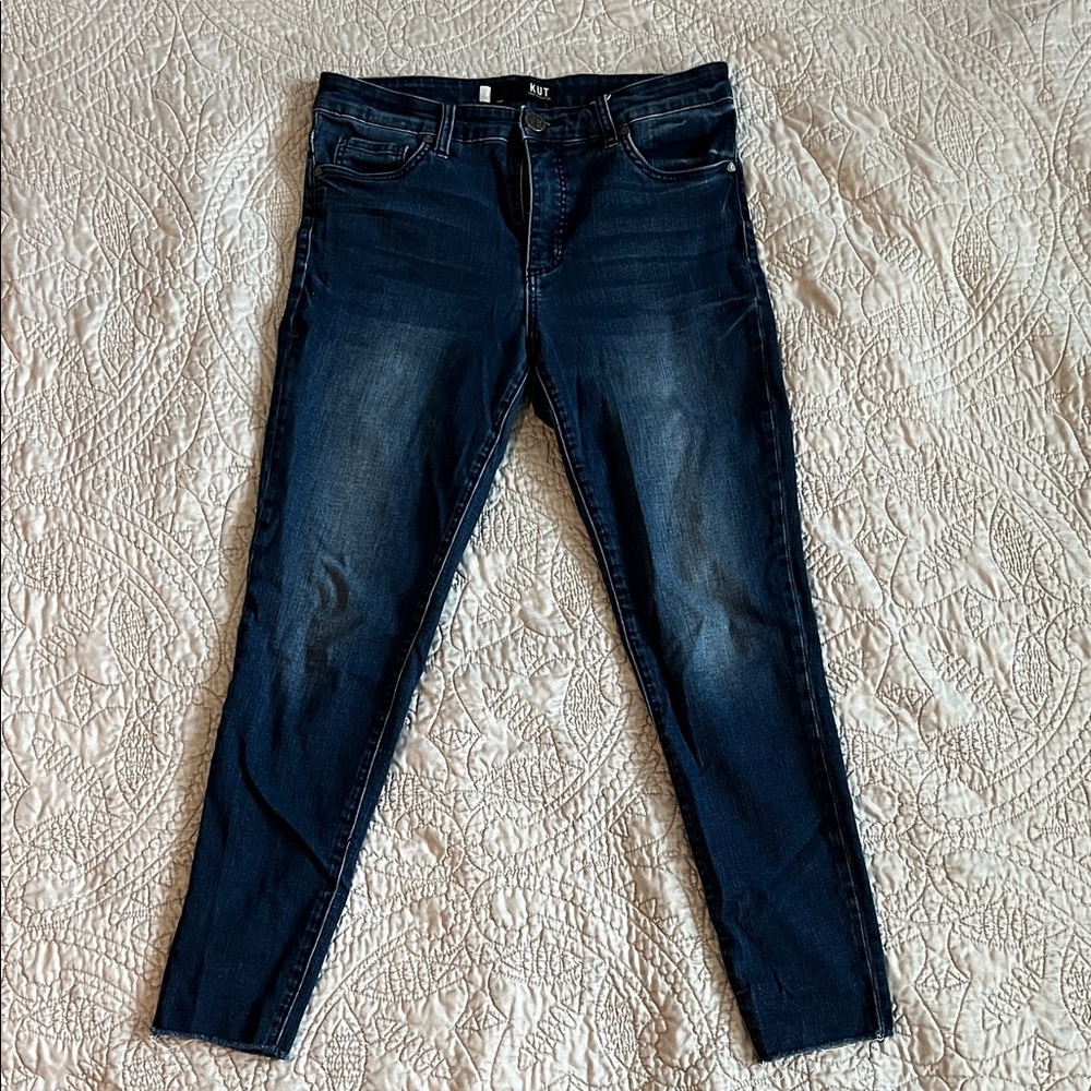 Kut from the Kloth Women's Dark Blue Skinny Jeans